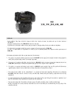 Preview for 2 page of Kohler KD225 Workshop Manual