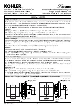 Kohler Loure 14682M Installation Instructions preview