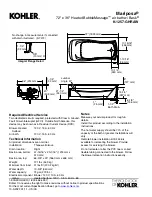 Preview for 2 page of Kohler Mariposa K-1257-GHRAW Manual