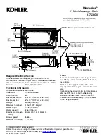 Preview for 2 page of Kohler Memoirs K-723-G0 Manual