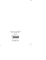 Preview for 40 page of Kohler Novita BD-N450US Installation Manual