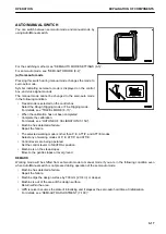 Preview for 35 page of Komatsu A31001 Operation & Maintenance Manual