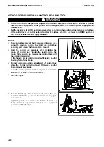 Preview for 64 page of Komatsu A31001 Operation & Maintenance Manual