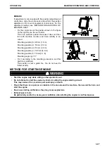 Preview for 65 page of Komatsu A31001 Operation & Maintenance Manual