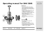 Preview for 2 page of Komet Dihart DAH 50HS Operating Manual