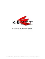 Preview for 1 page of Komet Songwriter 30 Owner'S Manual