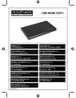 KONG Electronic CMP-MOBSTOR13 Manual preview