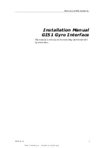 Preview for 3 page of Kongsberg Simrad GI51 Installation Manual