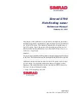 Preview for 3 page of Kongsberg Simrad ST90 Reference Manual