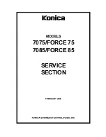 Preview for 293 page of Konica Minolta 7075/FORCE 75 Service Manual