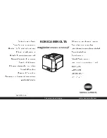 Preview for 1 page of Konica Minolta A0VD011 Safety Information Manual