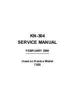 Preview for 3 page of Konica Minolta KN-304 Service Manual