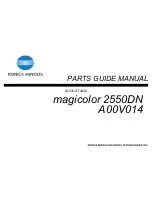 Konica Minolta magicolor 2550DN Parts Manual Manual preview