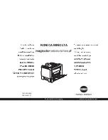 Konica Minolta Magicolor 5650EN Installation Manual preview