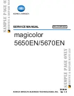 Preview for 1 page of Konica Minolta Magicolor 5650EN Service Manual