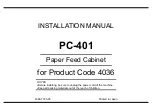 Preview for 1 page of Konica Minolta PC-401 Installation Manual