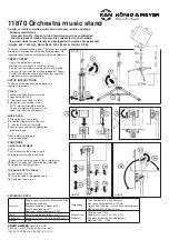 Preview for 2 page of Konig & Meyer 11870 Quick Manual