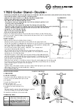 Preview for 3 page of Konig & Meyer Double 17620 Instruction Manual