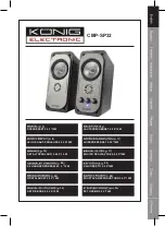 Preview for 1 page of König Electronic CMP-SP32 Manual