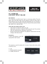 König Electronic DL-LEDSIGN20 Instructions Manual preview