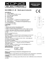 Preview for 3 page of König Electronic HAV-SR20 Instructions Manual