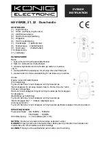 Preview for 6 page of König Electronic HAV-SR20 Instructions Manual