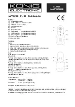 Preview for 7 page of König Electronic HAV-SR20 Instructions Manual