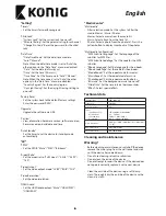 Preview for 6 page of Konig DVB-T2 FTA20 User Manual