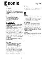 Preview for 7 page of Konig DVB-T2 FTA20 User Manual