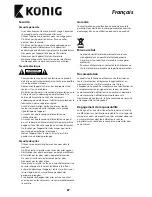 Preview for 27 page of Konig DVB-T2 FTA20 User Manual