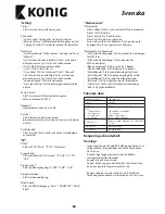 Preview for 36 page of Konig DVB-T2 FTA20 User Manual