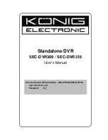 Konig SEC-DVR309 User Manual preview