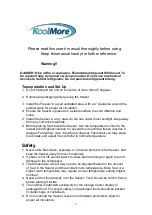 Preview for 2 page of KoolMore MCF-6C User Manual