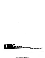 Preview for 40 page of Korg ddd-1 Service Manual