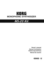 Korg MS-20 Kit Owner'S Manual preview