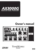 Preview for 1 page of Korg ToneWorks AX3000G Owner'S Manual