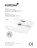 Preview for 1 page of Korona 73160 Instructions For Use Manual