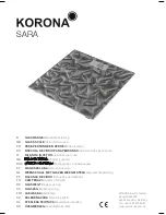 Korona sara Instructions For Use Manual preview