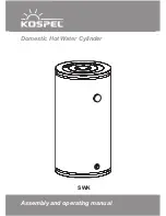 Kospel SWK120 Assembly And Operating Manual preview