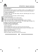 Preview for 42 page of KPS KPS-MT50 Instruction Manual