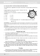 Preview for 26 page of KRAFT KM-105 Manual