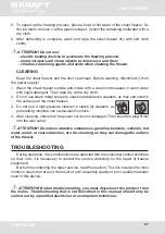 Preview for 27 page of KRAFT TCH-H250EGL User Manual