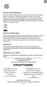 Preview for 41 page of KRAFTWERK 506.000.100 User Manual