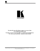 Preview for 15 page of Kramer 4x1V User Manual