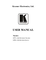 Preview for 1 page of Kramer 613R User Manual