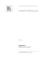Kramer KDS-MP1 User Manual preview