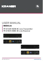 Preview for 1 page of Kramer TP-873xr User Manual