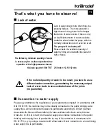 Preview for 11 page of Kranzle quadro 1500 TS Operating Manual