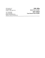 Preview for 36 page of Krell Industries Amplifier KAV-250a Instructions For Use Manual