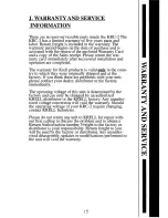 Preview for 15 page of Krell Industries Preamplifier KRC 2 Owner'S Reference Manual